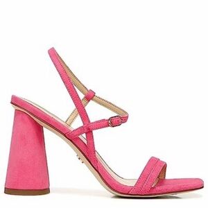 NEW Sam Edelman Kit Dalia Pink Sling Back Suede dress heel women size 9